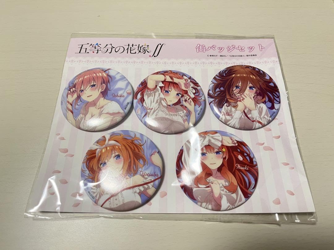Amazon.co.jp: 訳五等分の花嫁 描き下ろし 缶バッジ 5個セット