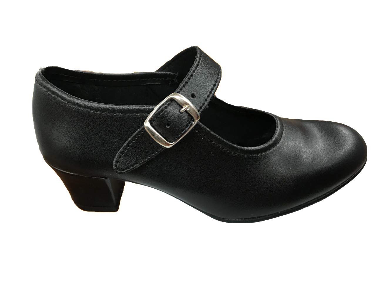 Zapatos Flamenca para Niña y Mujer, Mod. 302, Calzado Made in Spain (34, Negro)