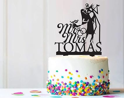 Jeremyhar75 Decoration De Gateau Pour Gateau Motif Mr Jack Et Mrs Sally Amazon Fr Cuisine Maison