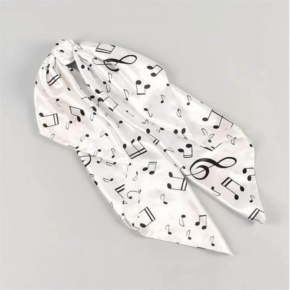 Luxylei Sciarpa Con Stampa Note Musicali Stile Classico Mozart Crotchet - Foto 2
