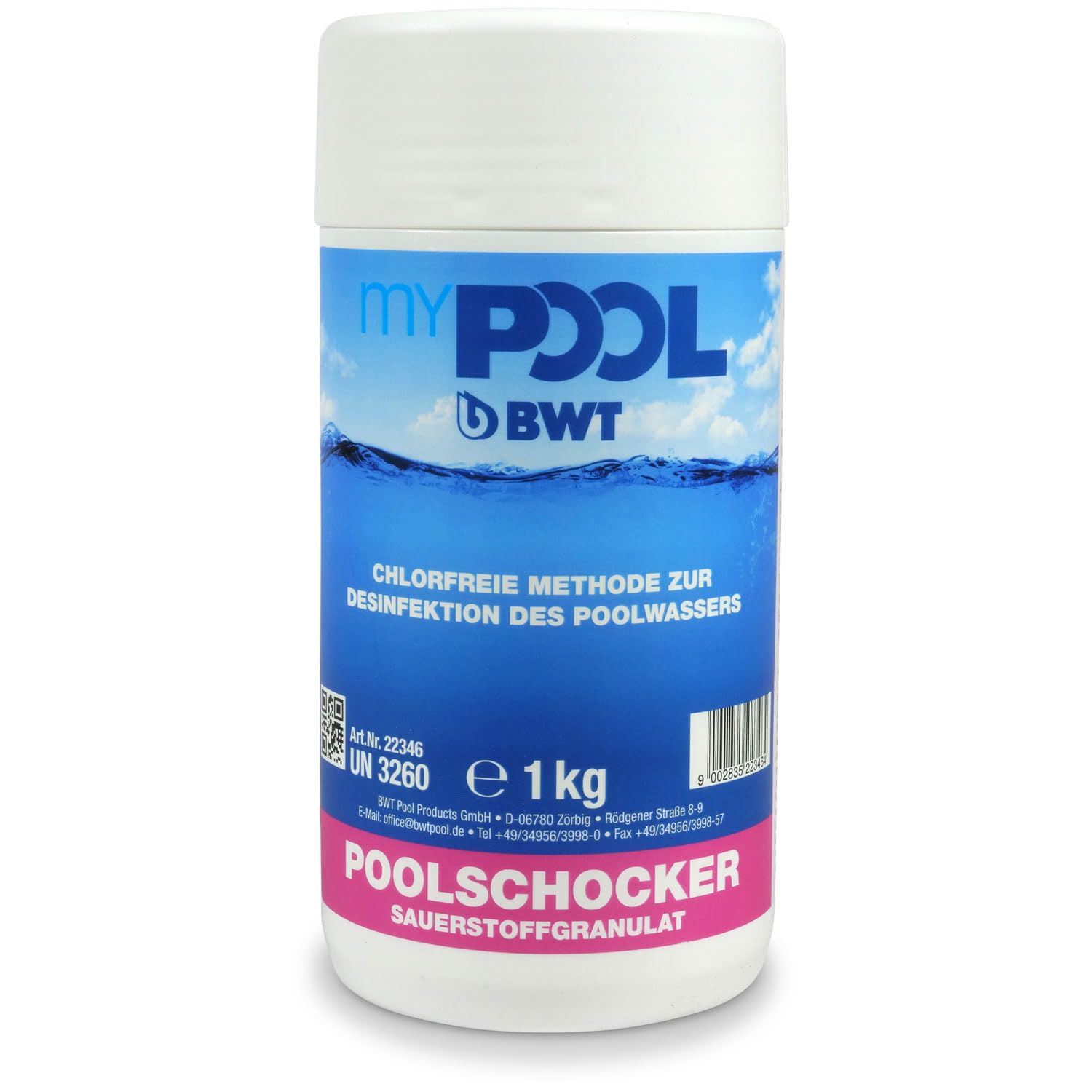 myPOOL Aktivsauerstoff Set - Granulat und Sauerstoff Aktivator - Chlorfreie Methode zur Desinfektion des Poolwassers - Für Schwimmbecken und SPA (2 kg)