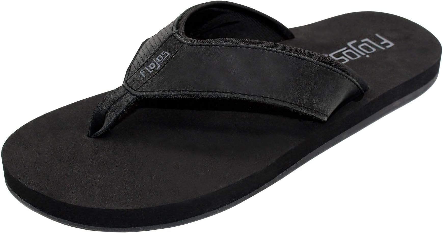 Flojos Cole Genuine Leather Perforated Strap Mens Sandal
