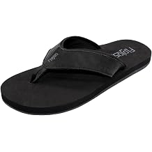 Flojos Cole Genuine Leather Perforated Strap Mens Sandal