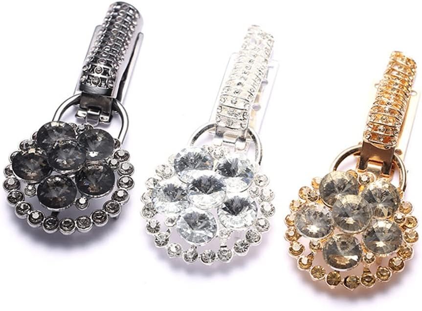 JSEIAJB Retro Buckle Clothes Decor Chain Cardigan Holder Clip Decoration Pins