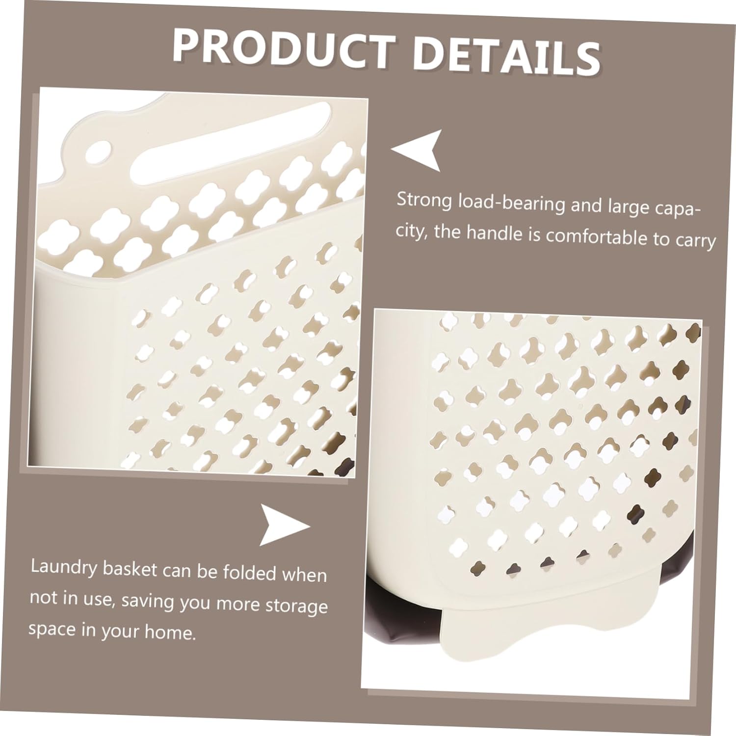 Zerodeko Wall-mounted Laundry Basket Storage Hamper for Bathroom Space-saving Design for Dirty Clothes and Toy Organization Easy to Install