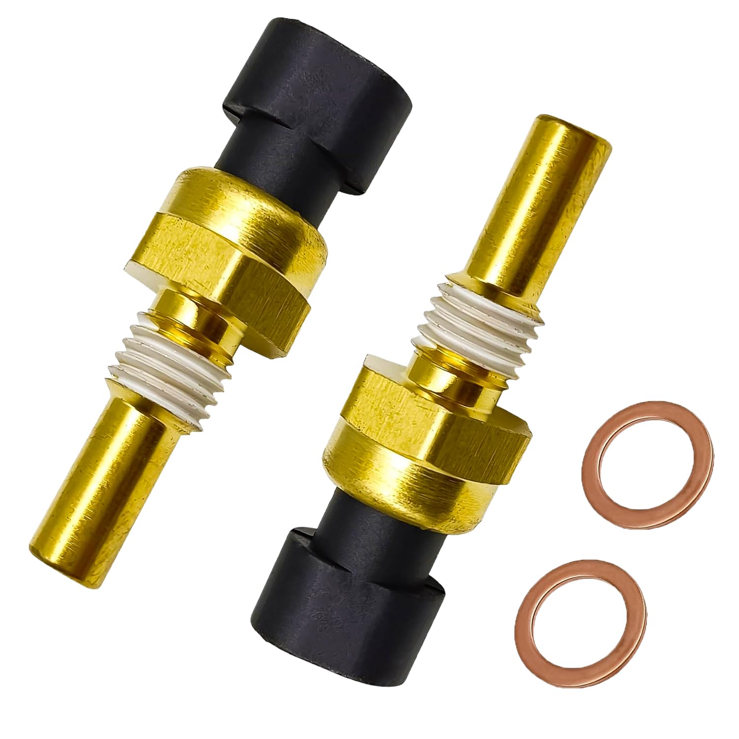 2 PCs OEM# 15326388 Engine Water Coolant Temperature Sensor - Replacement for 1999-2018 Chevy Silverado 1500, 2000-2019 Tahoe, 04-14 Malibu, 06-14