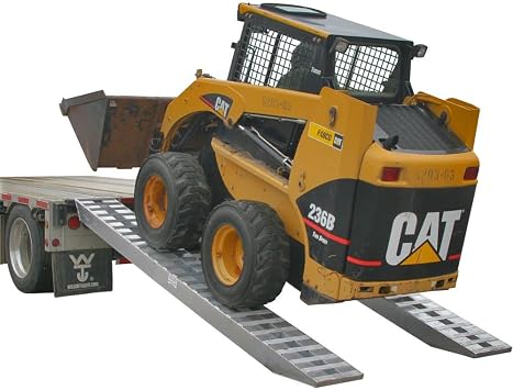 144" Heavy Duty Hook-End 12,000 lb Capacity Skid Loader Tractor Ramps