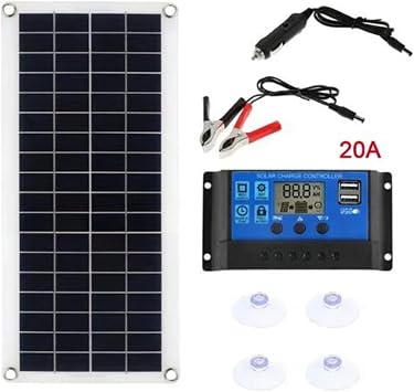 1000W Solar Panel 12V/24V Solar Cell Controller Solar Panel for Phone RV Car Charger Outdoor Battery Supply