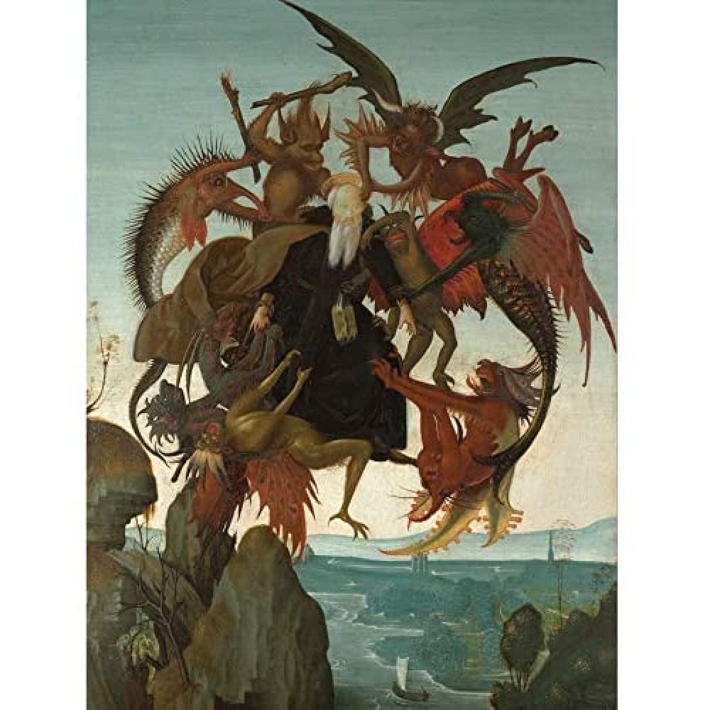 Artery8 Michelangelo Buonarroti Torment St Anthony Painting Unframed Wall Art Print Poster Home Decor Premium