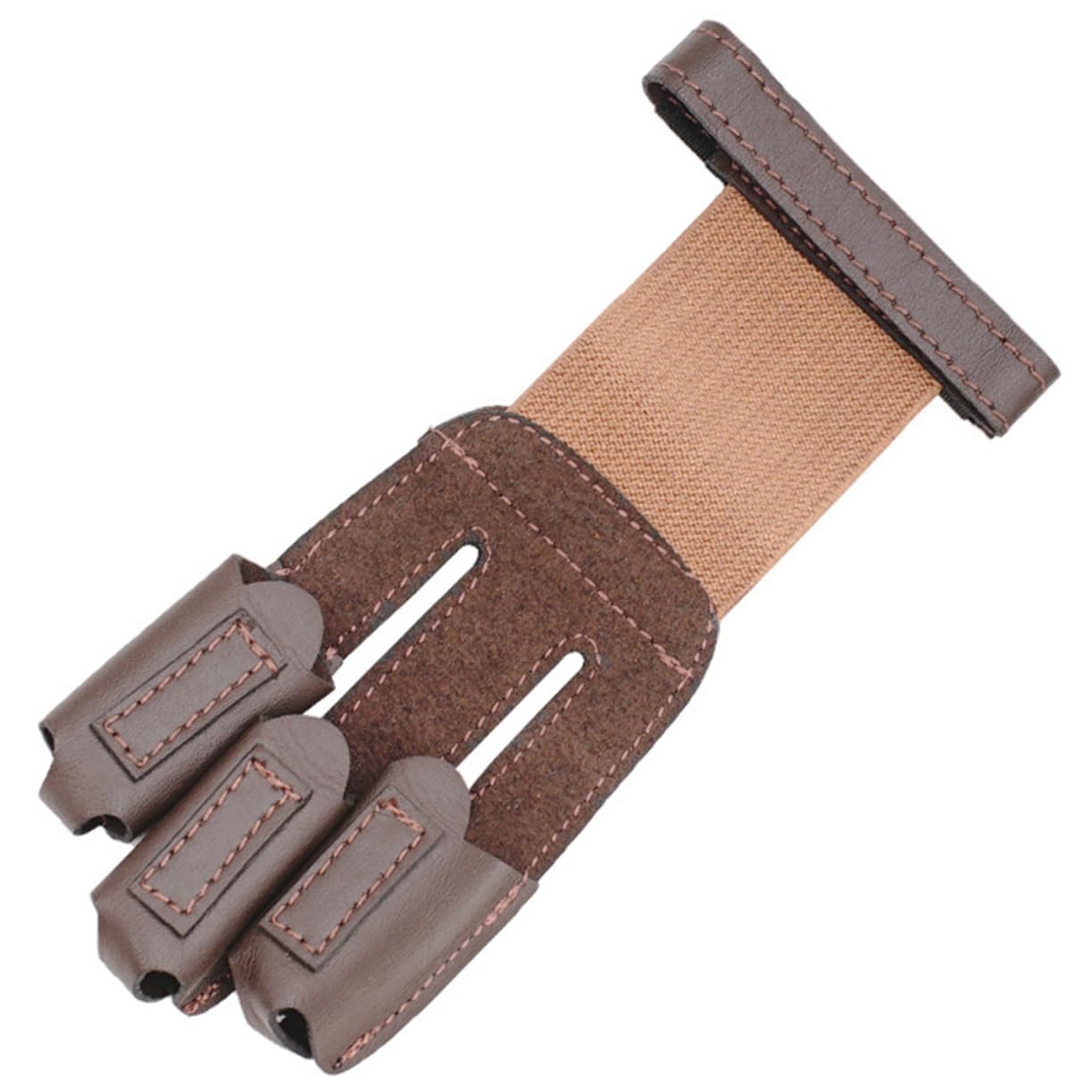 Anneome Cow Leather Glove Finger Protector for Recurve Hunting Traditional Tabs Three Finger Guard Women Youth Practice