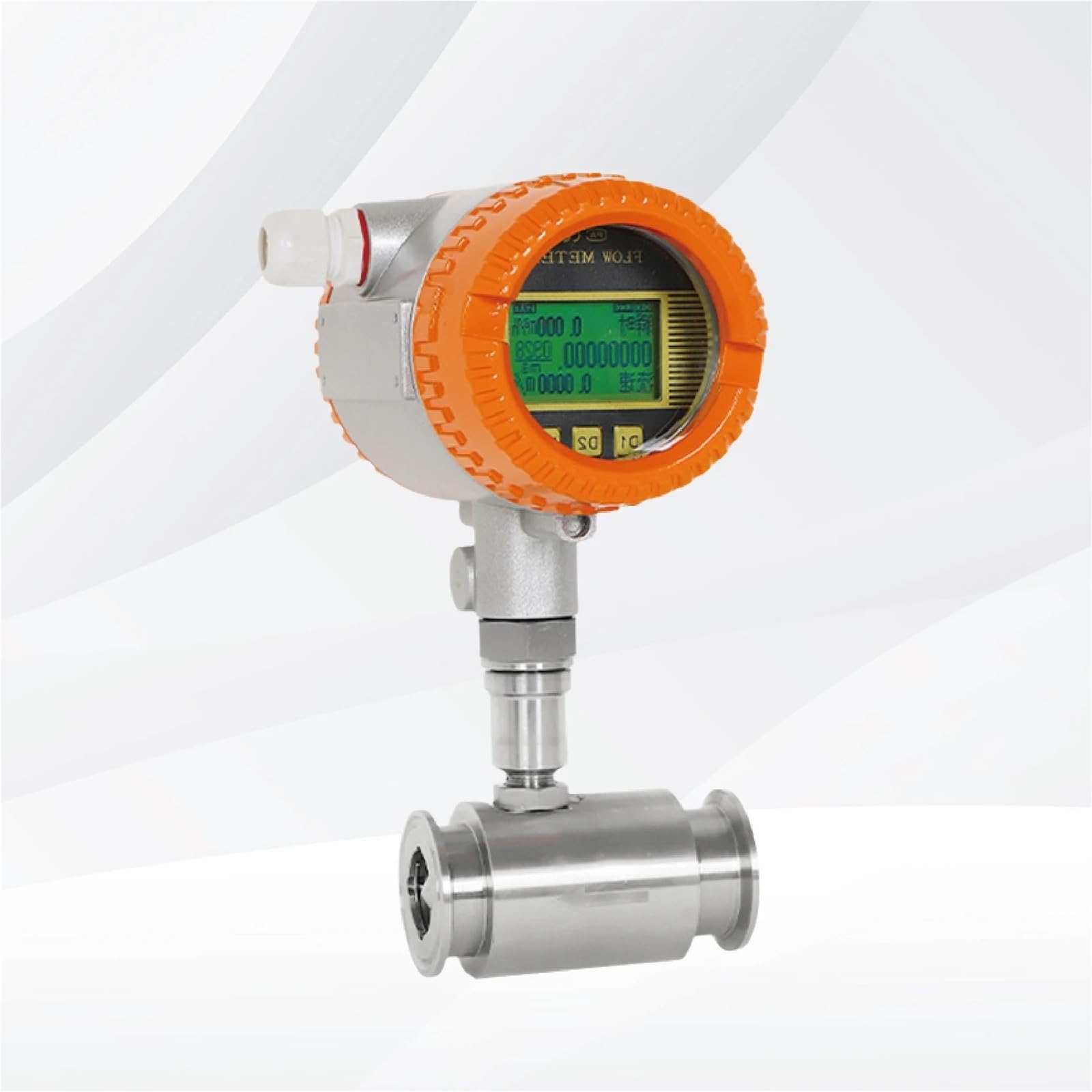 Caudalímetro Inteligente, caudalímetro Inteligente de turbina de líquido, Sensor electrónico de Flujo de Agua de Acero Inoxidable, medidor de Agua en tuberías(DN20)
