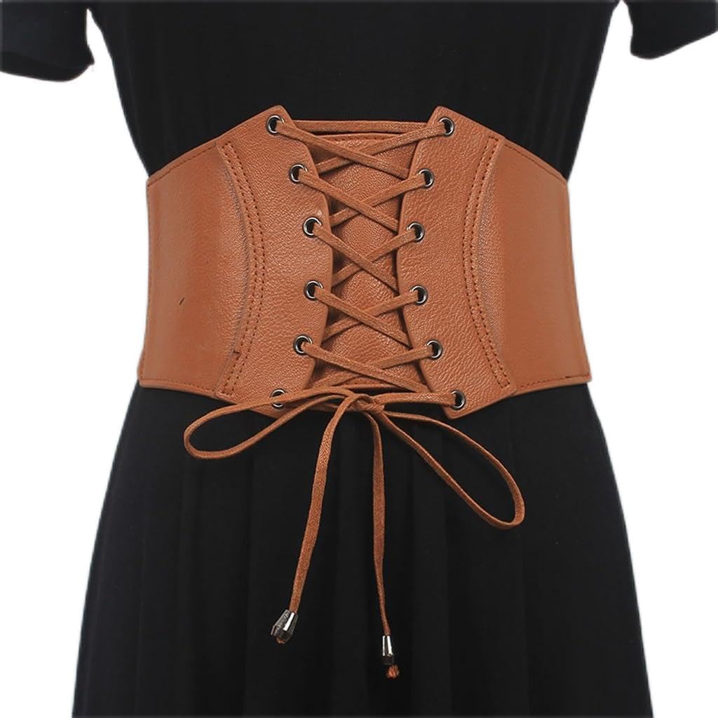 Waistband wearing decorative belt wide with dress suit shirt retro
