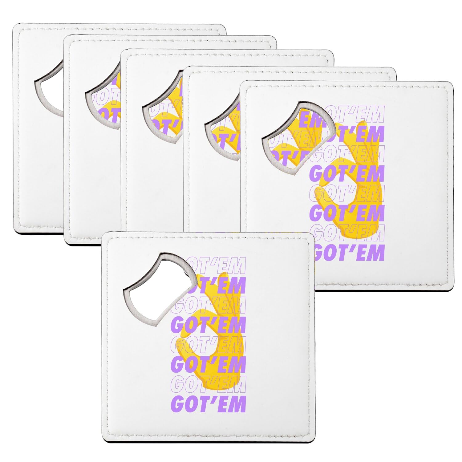 Sous-verre décapsuleur Got'em OK Purple lot de 6 dessous de verre pour sneakerhead
