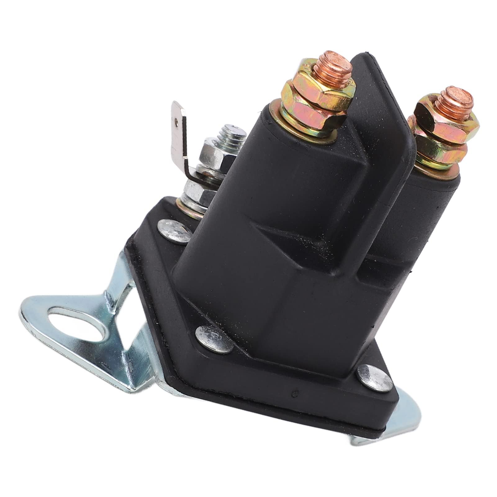 Walfront Relais de Démarreur 12V, 48W, 1A, Normalement Ouvert, Montage en Surface, Pièces de Rechange pour Tondeuse à Gazon, VTT, Véhicules Utilitaires, Motoneiges, Tracteurs