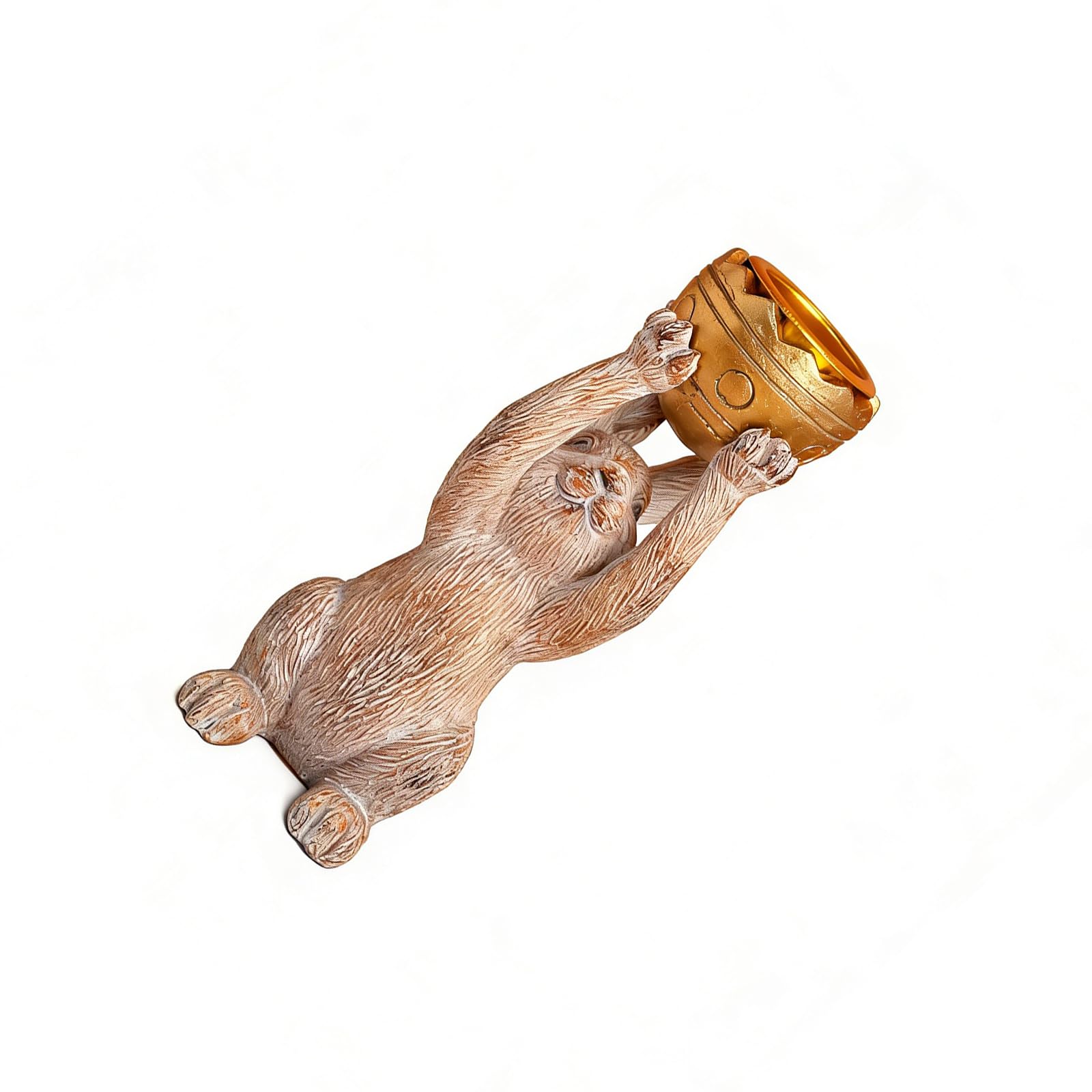 Buxuaaaa Handcrafted Resin Creature Holder in Gold and Brown Adds Farmhouse Appeal to Any Room Retro Easter Gift