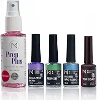 Unha de gel Kit Blindagem Profissional Banho de Gel Majestic Nails