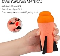 Vista 3 de Ruibytree Recambio de mega misiles para Nerf N-Strike Elite Series, 4 unidades, dardos compatibles con mega misiles de recarga de misiles de cohetes