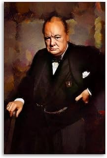 YUHANRY Winston Churchill Was A British Politician Poster Decorative Painting Canvas Wall Art Living Room Posters Bedroom Painting 12x18inch(30x45cm)