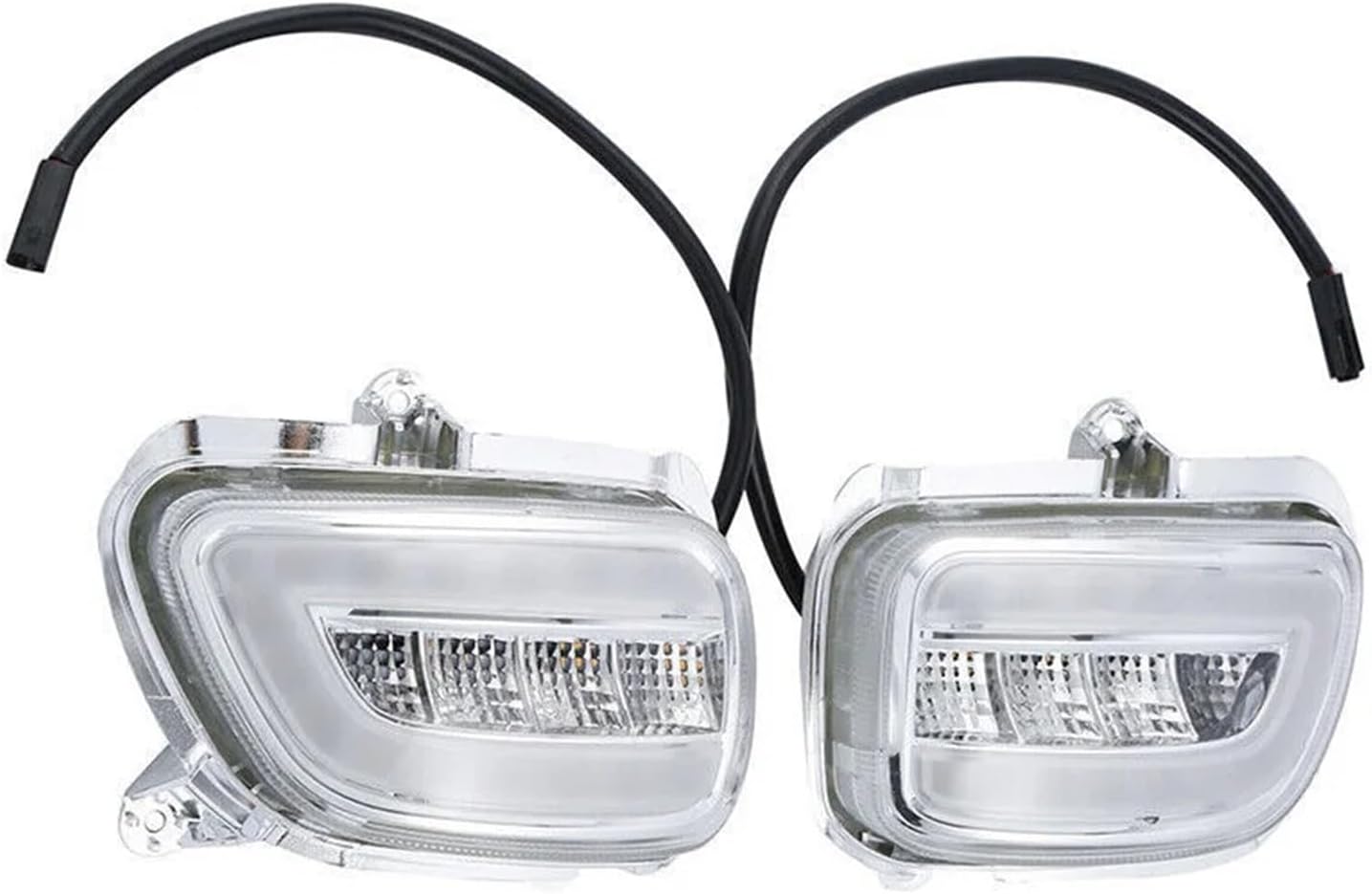 For Goldwing GL1800 2001 2002 2003 2004 2005 2006 2007-2017 F6B 2013-2017 Motorcycle Front LED Turn Signals Clear/orange/smoke Motorbike Headlamp Front Headlight(2pcs Clear)