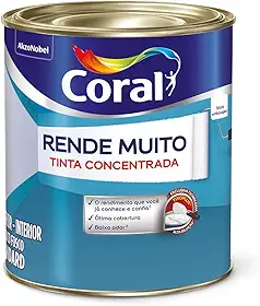 Tinta Acrílica Rende Muito Fosco Branco 900ml Coral