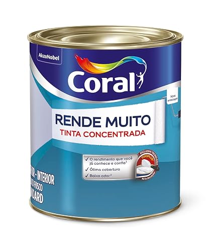 Tinta Acrílica Standard Coral Rende Muito Branco 900 ML
