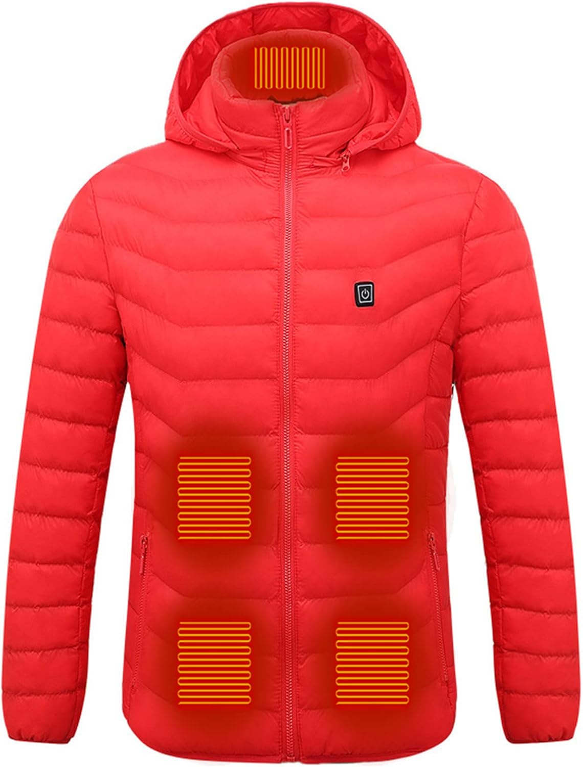COMIOR Heated Jacket for Men and Women, Heated Coat Heated Hoodie Warming Jackets USB Rechargeable Electric Heated Jacket : Clothing, Shoes & Jewelry