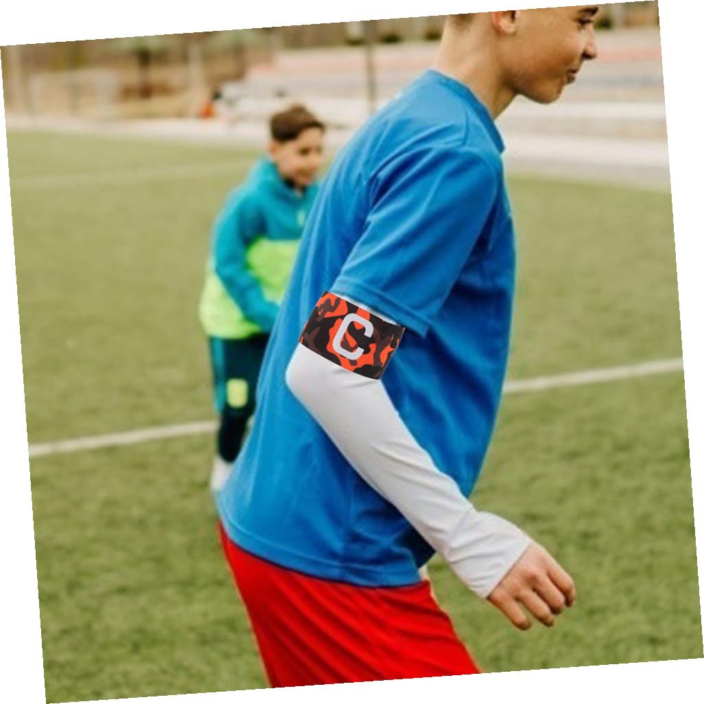 Toyvian Cinghia da Braccio del di Calcio Capitani Supporto Protezione Fasce da Braccio Piccolo Braccialetti per Lo Sport Bande di Calciatori Nylon