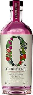 CeroCero Five Berries Non Alcoholic Gin, Vivacious and Aromatic Premium Non Alcoholic Spirits - Halal, Low Sugar, Vegan and Gluten-Free, Part of the Spirits of Virtue Range (700ml)