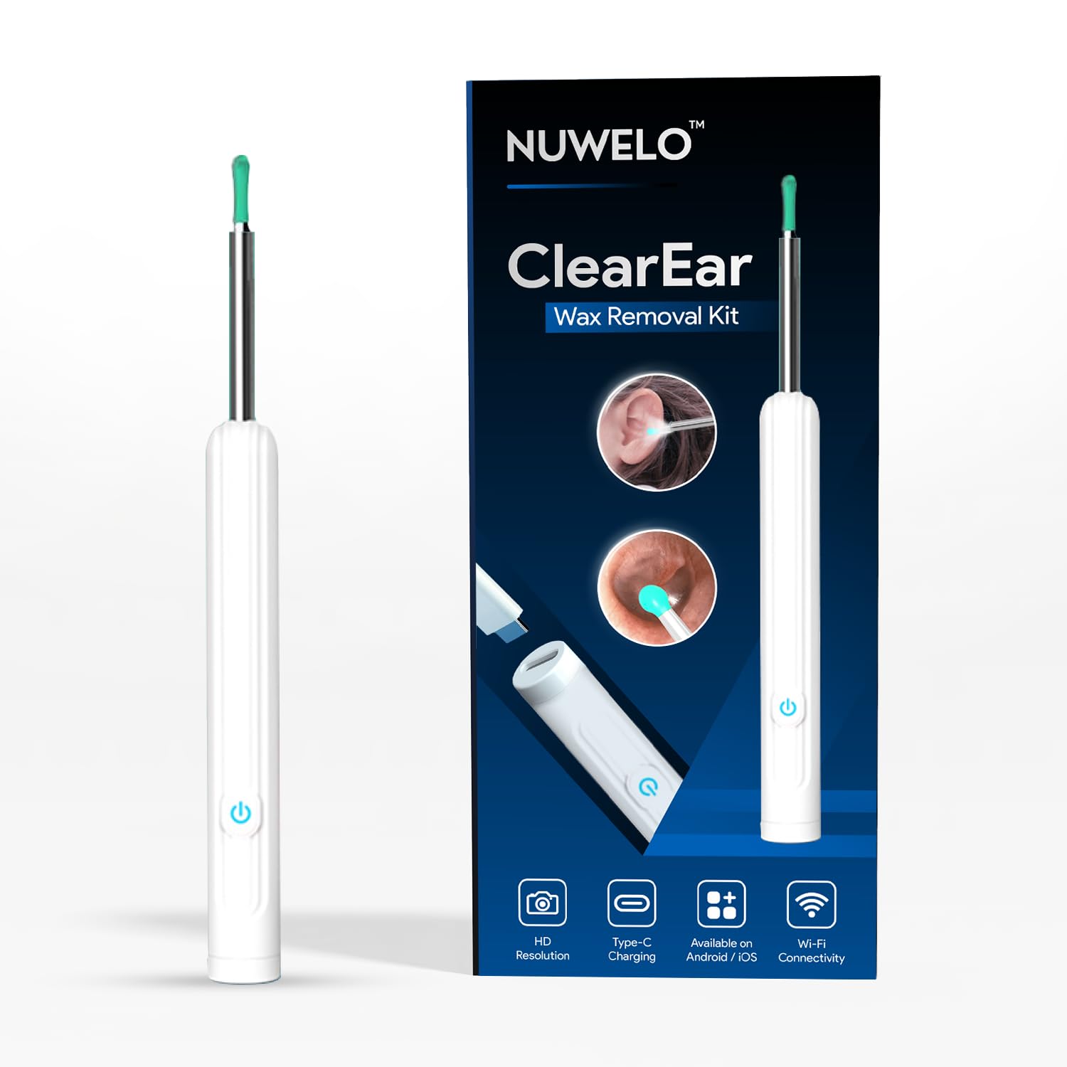 Anti-Infection LED Ear Wax Removal Kit with 1296p HD Camera WiFi Smart App Control Medical-Grade Silicone Tips Safe Ear Cleaner for Kids & Adults Rechargeable Waterproof Ear Cleaning Tool Set-picture-29