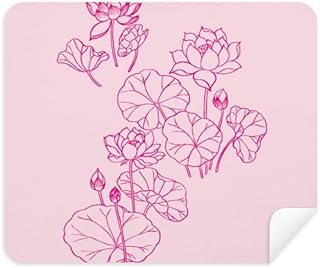 Lotus Lotus Flower Flower Cleaning Cloth Screen Cleaner 2pcs Suede Fabric