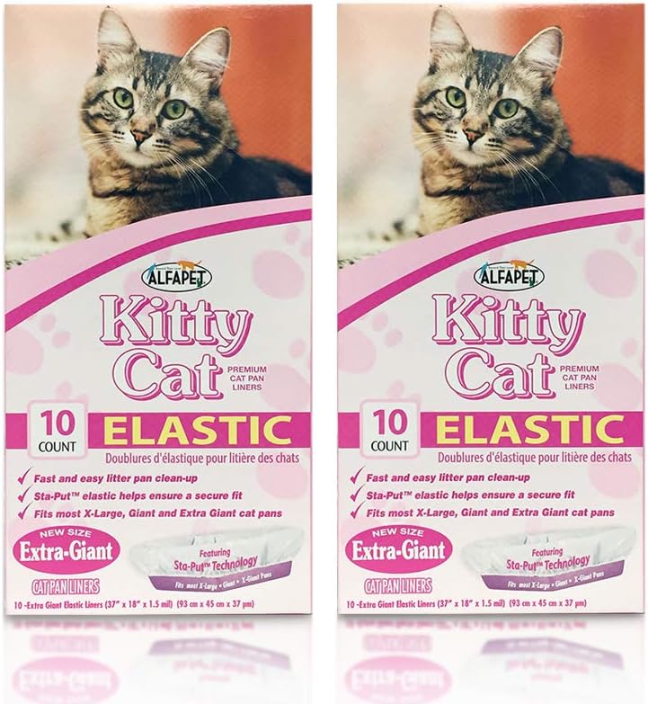 Alfapet Cat litter box liners, Elastic bags liners, 20
