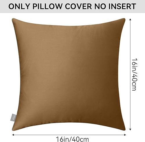 Vista 395 de Thmyo Paquete de 2 fundas de almohada cuadradas decorativas de algodón, fundas de almohada de sublimación en blanco, fundas de cojín blancas