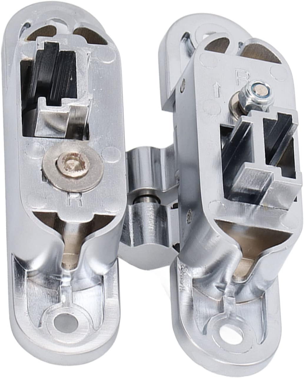 Adjustable Metal Hinge, 180 Degree Swing Easy to Install Hinge with
