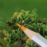 Vista 31 de Evemodel L0402B 20pcs pre-cableado SMD LED 0402 Bule Diodo emisor de luz 12V pre-soldado Micro Litz cable cable longitud 7.8 pulgadas (7.9 in)