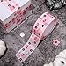 Whaline 109 Yard Halloween Packaging Tape Cute Pink Ghost Pumpkin Flower Pattern Tape Cartoon Shipping Tape for Small Business DIY Crafts Box Carton Decor