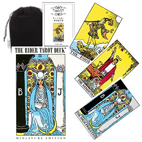 Kancharo ^bgJ[h 78  ^bg肢y~j`A C_[ EFCg ^bg Miniature Rider-Waite Tarotz{̃^bgJ[h{&|[`tiKij