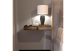 Floating Shelves with Hidden Drawer: A Wall-Mounted Storage Solution