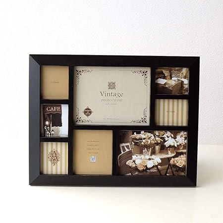 Amazon Co Jp 写真立て おしゃれ 複数 多面 壁掛け フォトフレーム メモリー Uwr81 B ホーム キッチン