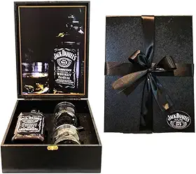 Kit Premium Box Whisky 1lt + 2 Copos + Dosador