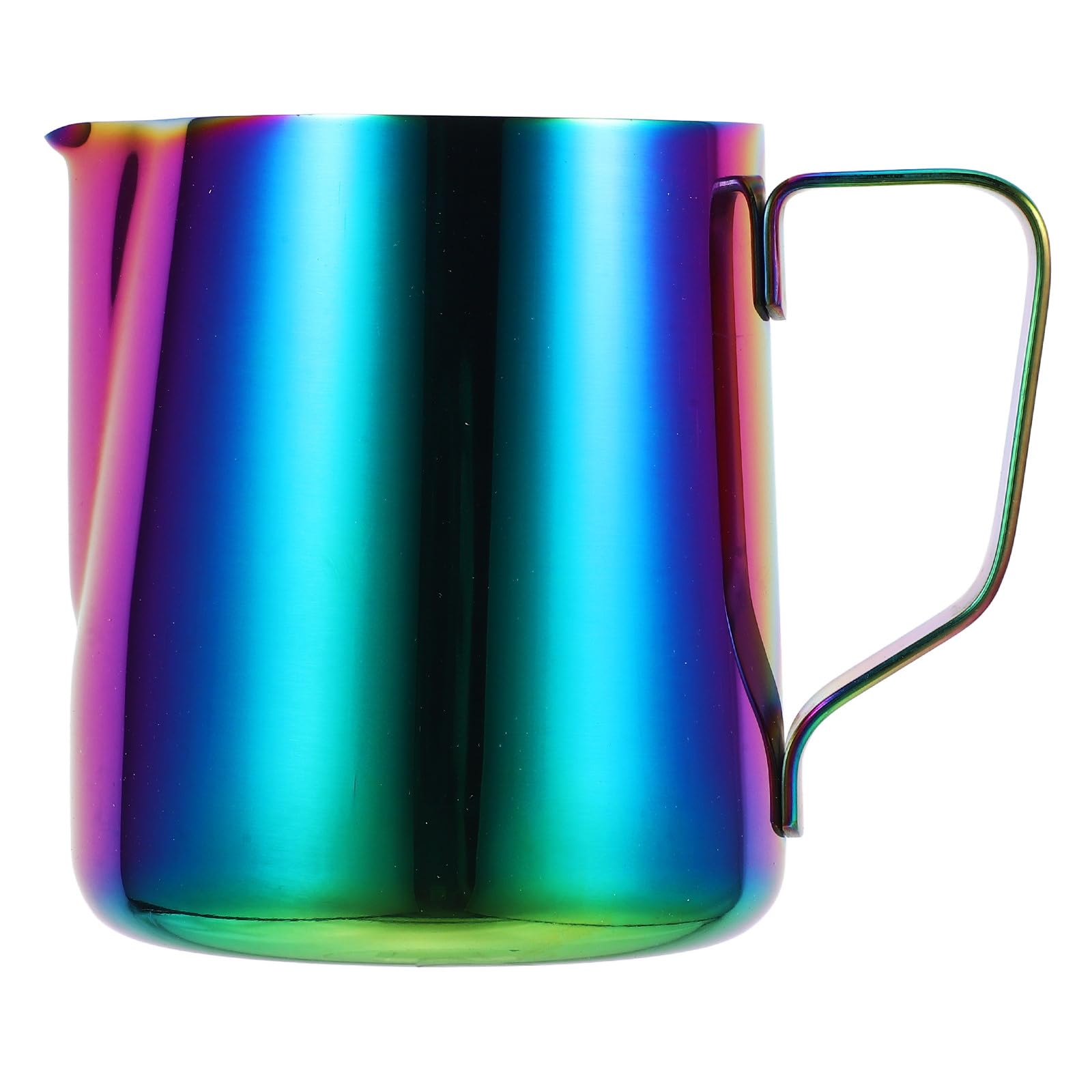Garneck Milk Frothing Pitcher 350ml Stainless Steel Frothing Cup with Measurement Scale Handheld Milk Jug for Latte Art
