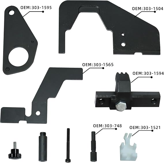DPTOOL Engine Camshaft Timing Lock Tool Set for Jaguar/Land Rover Evoque 2.0T /Ford 2.0 2.3T SCTi Ecoboost Ti-VCT Mondeo Focus Mustang 303-1565 303-1600 303-748 303-1594 303-1595 303-1521 303-1504