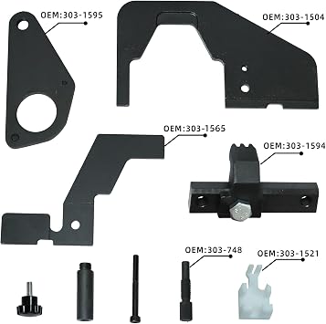 DPTOOL Engine Camshaft Timing Lock Tool Set for Jaguar/Land Rover Evoque 2.0T /Ford 2.0 2.3T SCTi Ecoboost Ti-VCT Mondeo Focus Mustang 303-1565 303-1600 303-748 303-1594 303-1595 303-1521 303-1504