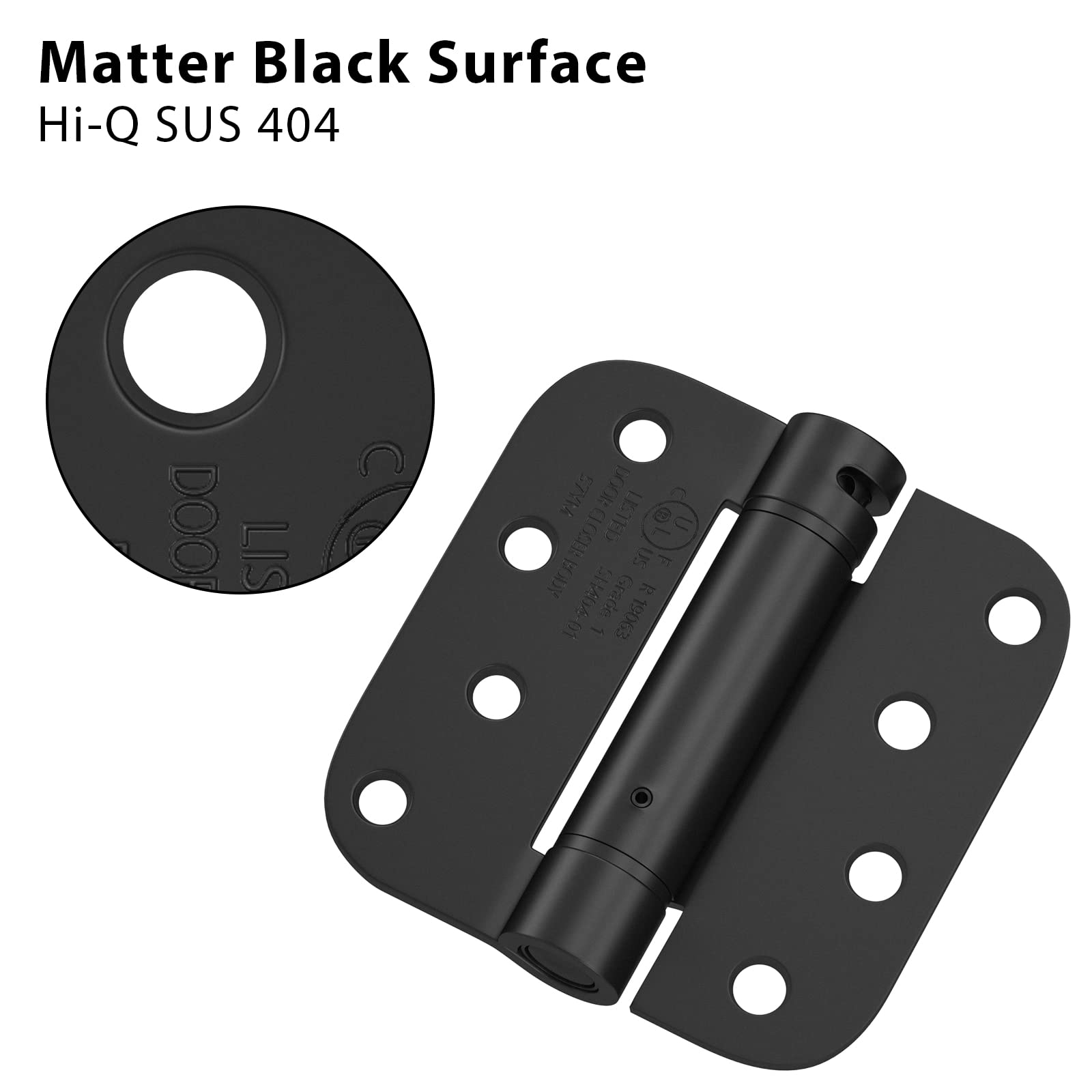 Snapklik.com : Haidms 3 Pack Self Closing Door Hinges 4 Inch Black ...