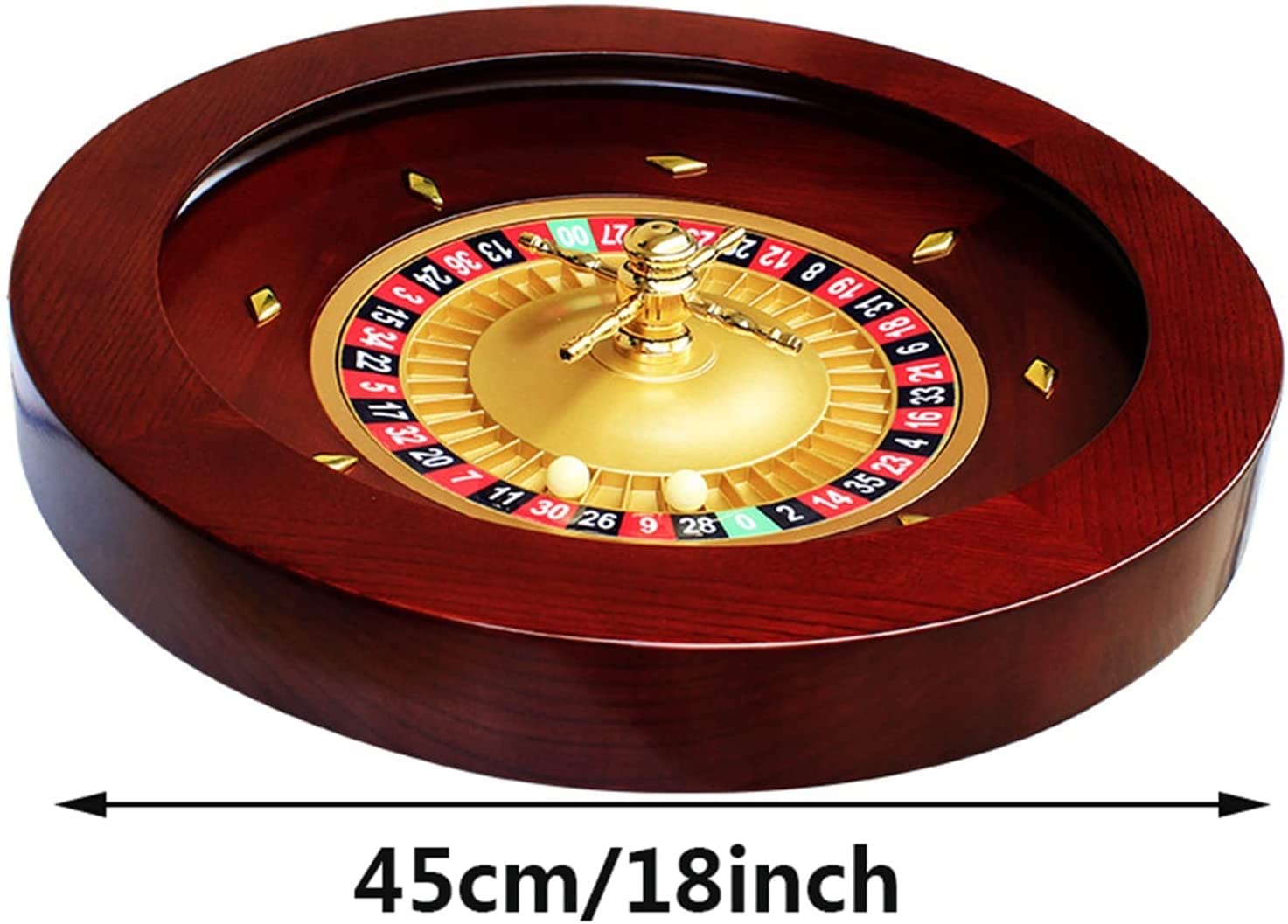 Juego de Ruleta Madera Lujo 18 Pulgadas