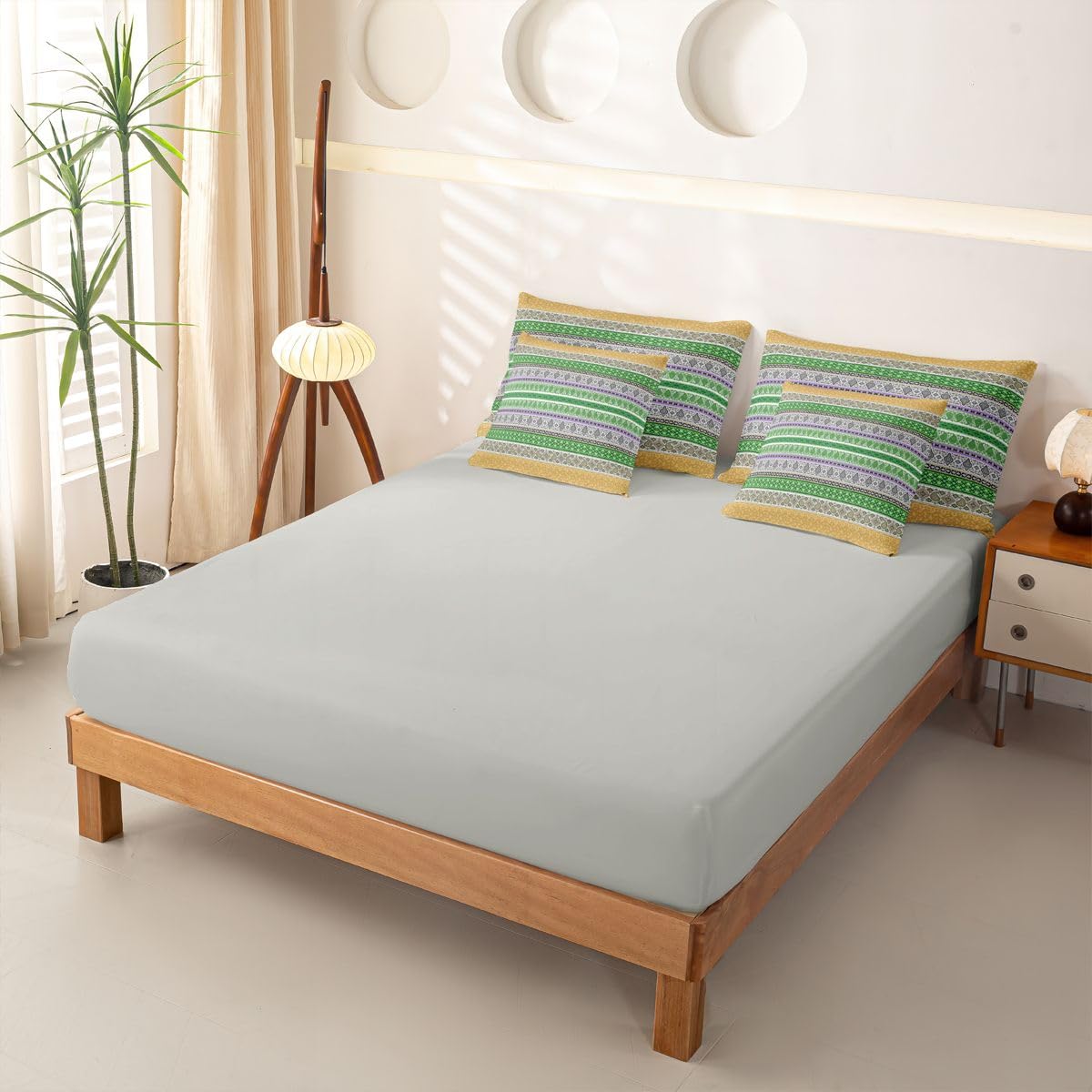 Homewish Set copripiumino king size Hippie Boho Line 7 pezzi