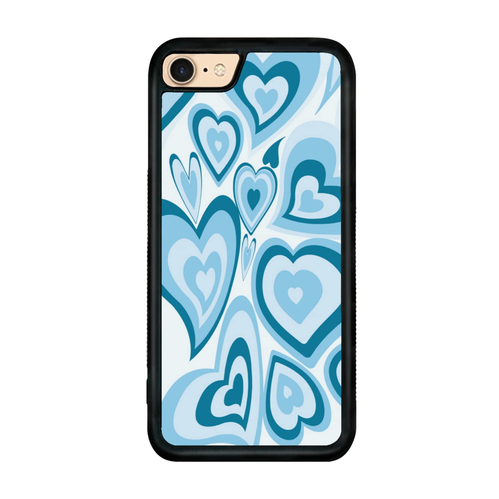 Amazon.com: aiyaya Cute Blue Love Heart Aesthetic Phone Case