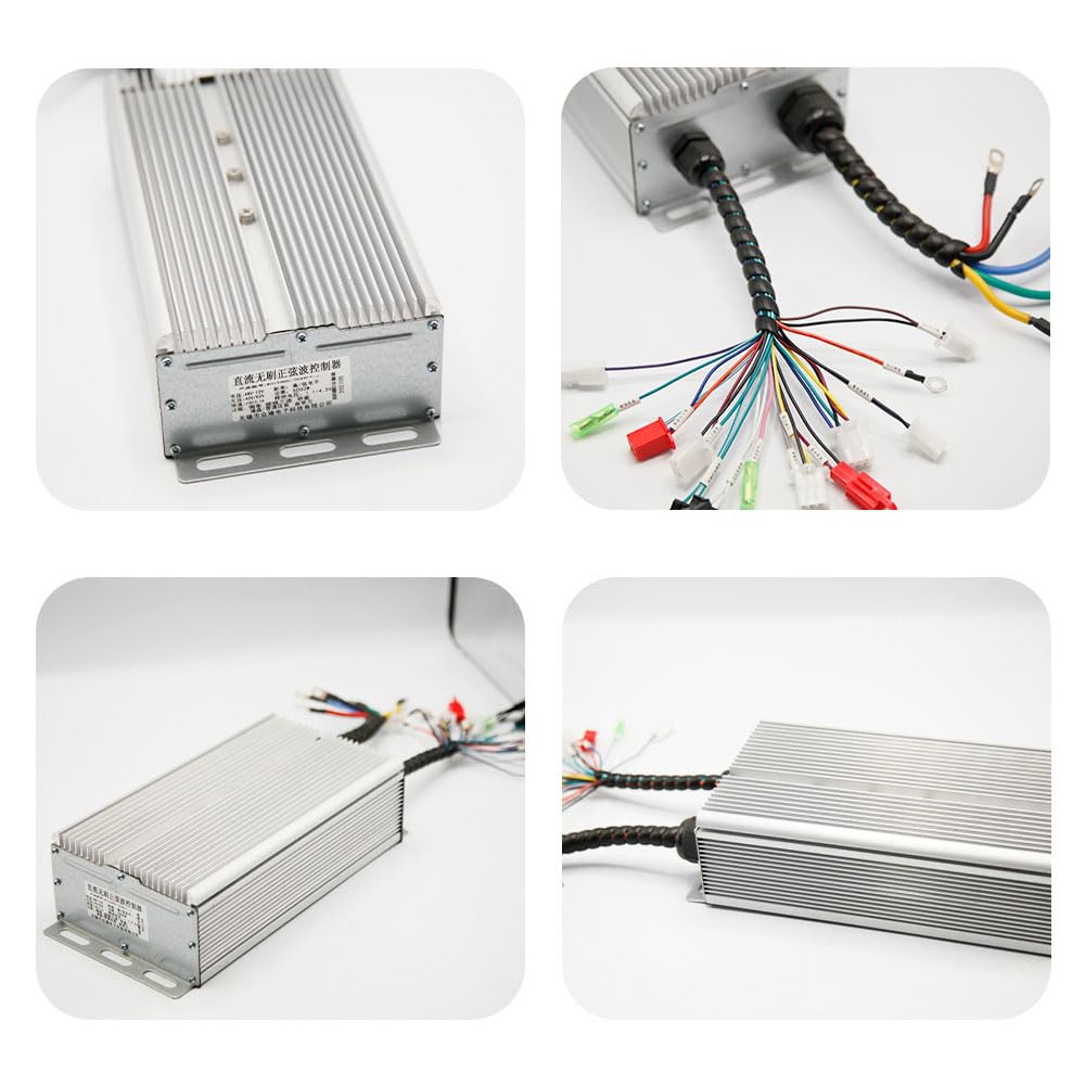 Centralina Monopattino Elettrico Controller motore elettrico DC brushless for bici elettrica da 48-72 V e 5000 W, controller motore elettrico DC intelligente, parte for monopattino elettrico Centralin