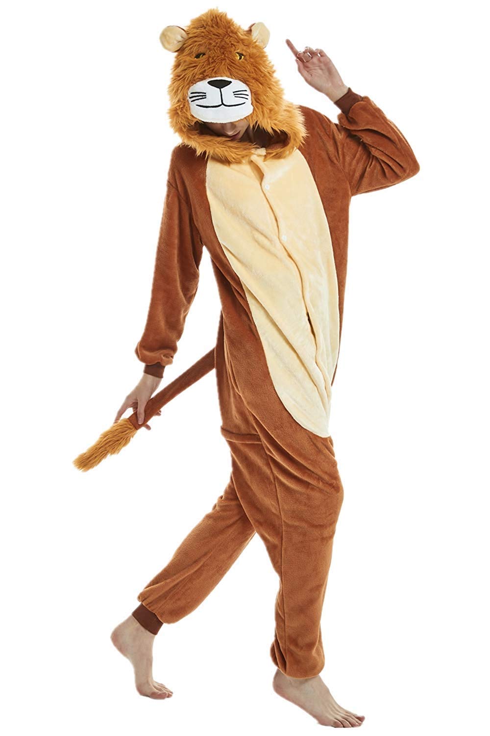 Mcdslrgo Unisex-Adult Christmas Onesie Pajamas Halloween Cosplay Costume