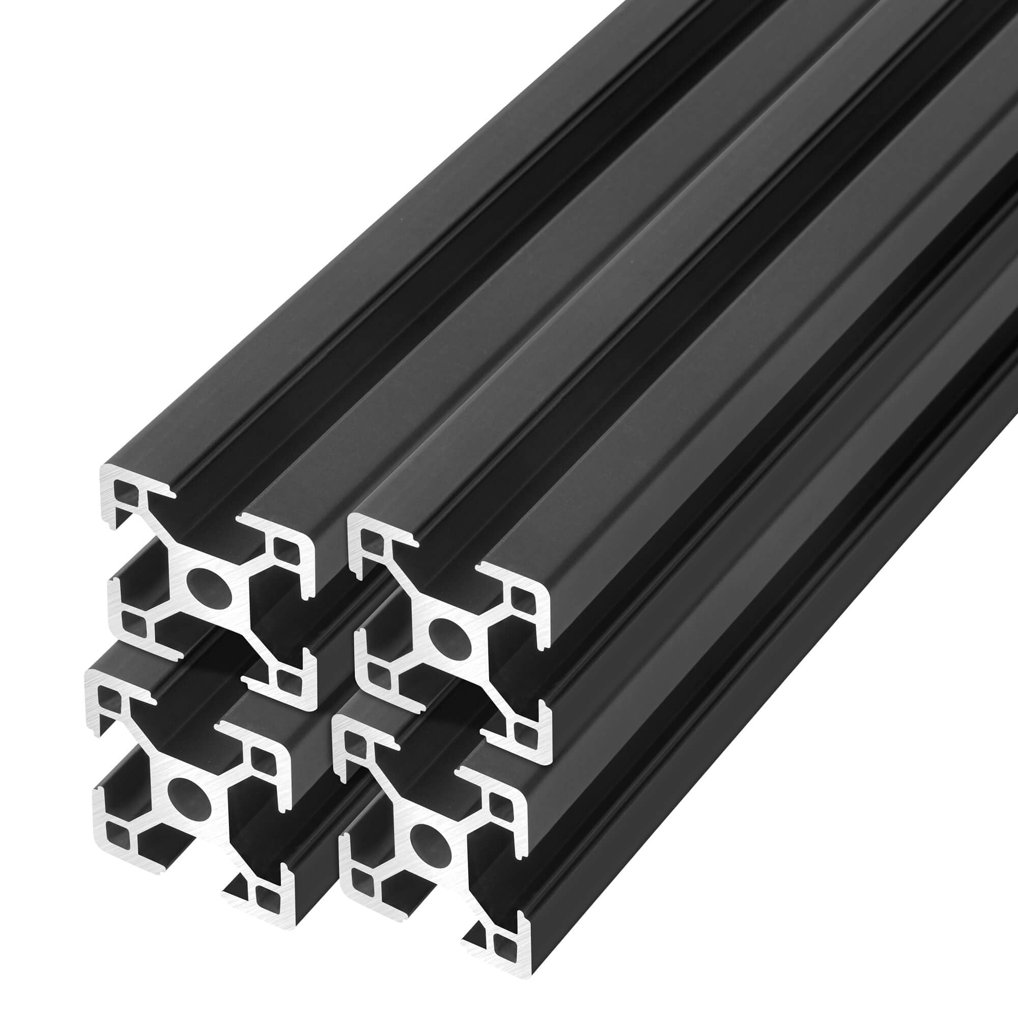 3030 T Slot Aluminum Extrusion for 3D Printer Parts and CNC DIY Black 500mmX4