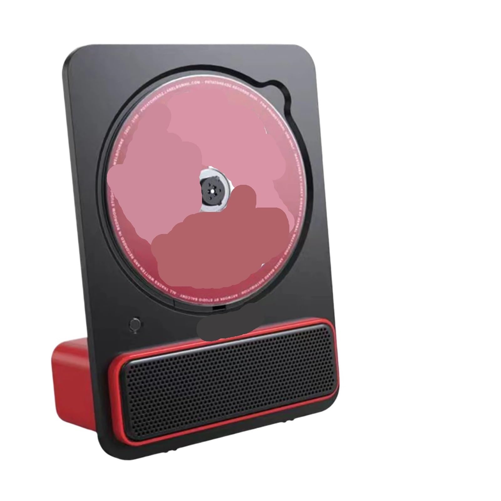 Dcdcd Nero Vertical Portable Desktop Cd Player - Home Bluetooth Music Album Disc Player With 3.5Mm Output(Nero)